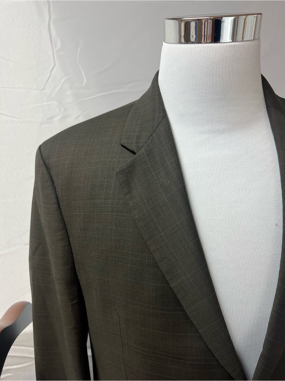Ralph Lauren Men's 42 Blazer 34x29 Pants Dark Taupe Plaid Suit - Picture 5 of 8